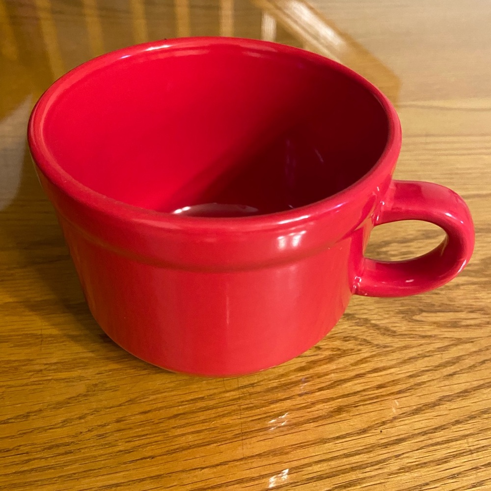 Vibrant Red Ceramic Mug